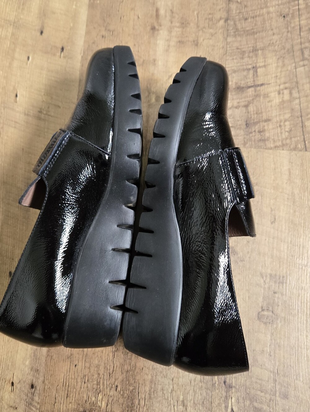 Wonders C-33281 Patent Leather Wedge Loafers, Womens Size 39 - Picture 6 of 10